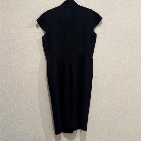 MaxMara Black Midi Dress with Button Detail - Picture 5 of 5